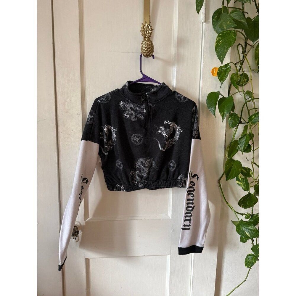 Streetwear Society Dragon Crop Zip-Up – Juniors XXL
